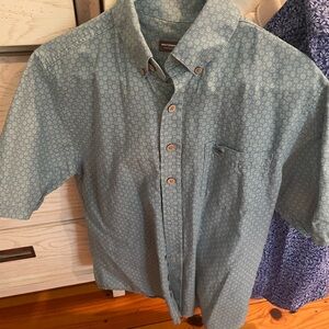 Southern Marsh Blue Casual Button Down Shirt